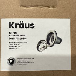 Kraus ST-1G Kitchen Drain Assembly