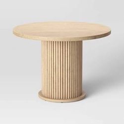Target Threshold 42” Diameter Fluted Base Dining Table 