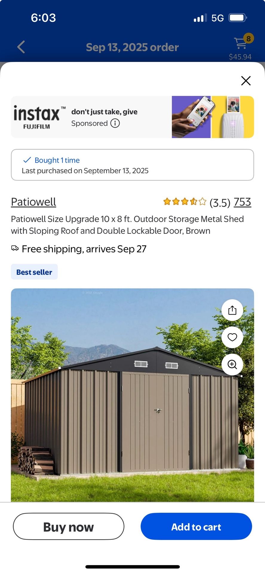 Shed ( Metal Garden Shed)