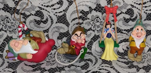 Grolier Disney Snow White Christmas Ornaments