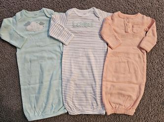 3pcs NEW baby gowns - $10 for all