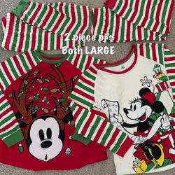 Disney adult pajamas 2 pair