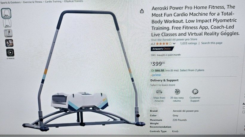 Just Like New! AEROSKI POWER PRO - EXERCISE