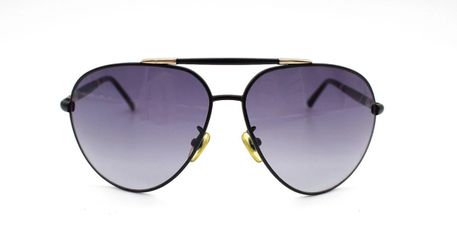 DOLCE & GABBANA DG2109 62-12-133 Black Gold Purple Aviator Sunglasses Men's