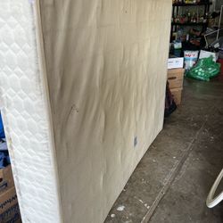 BOXSPRING FOUNDATION AND THE MATTRESS 