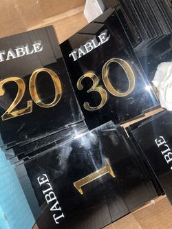 Table Numbers