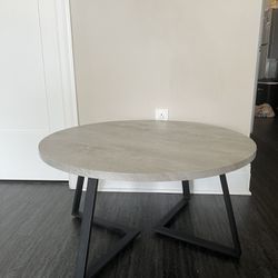 Modern Industrial Wood Coffee Table for Living Room