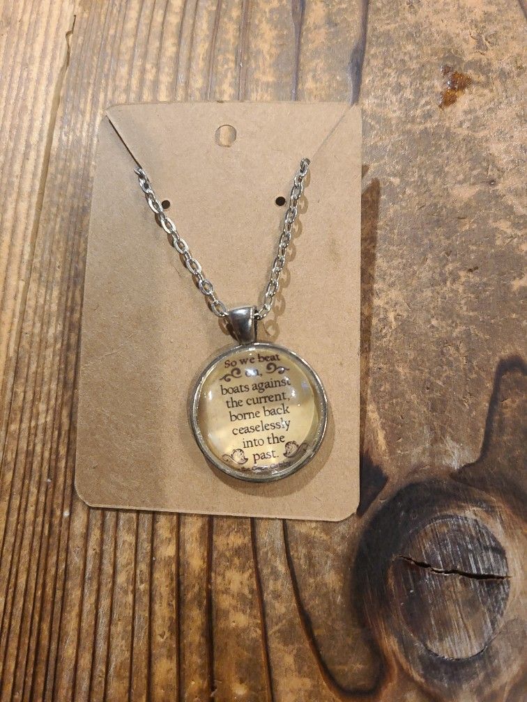 Great Gatsby Quote Necklace