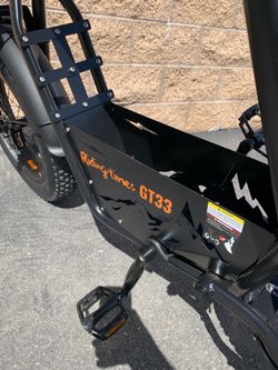 New - Dual Rider GT33 Electric Fat Tire Cruiser Center Basket Bike, 32mph, 27ah XXL Battery