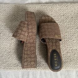 Brown Guess Sandal Heels 