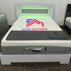New Bed Frame 🟢 Cama Queen 🟢Additional Mattress Price 