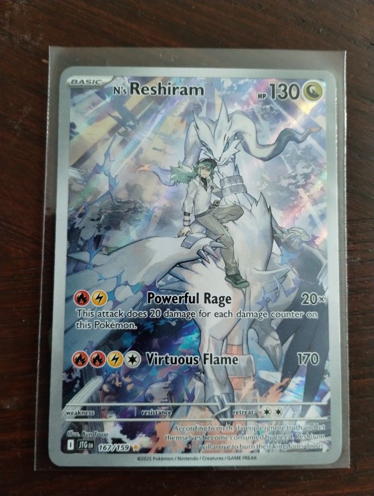 Pokemon Reshiram Freshly Pulled