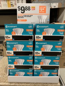 65W led lights. 3 pack