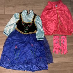 Kids Ana Frozen Costume Size 4-5T