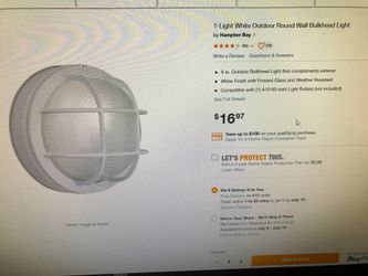Hampton Bay 240-236 Lighting Fixture