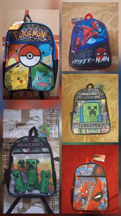 Minecraft,  Pokémon, Spiderman