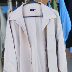 Mens Dressy Tan Shirt, 18 1/2-19, 36