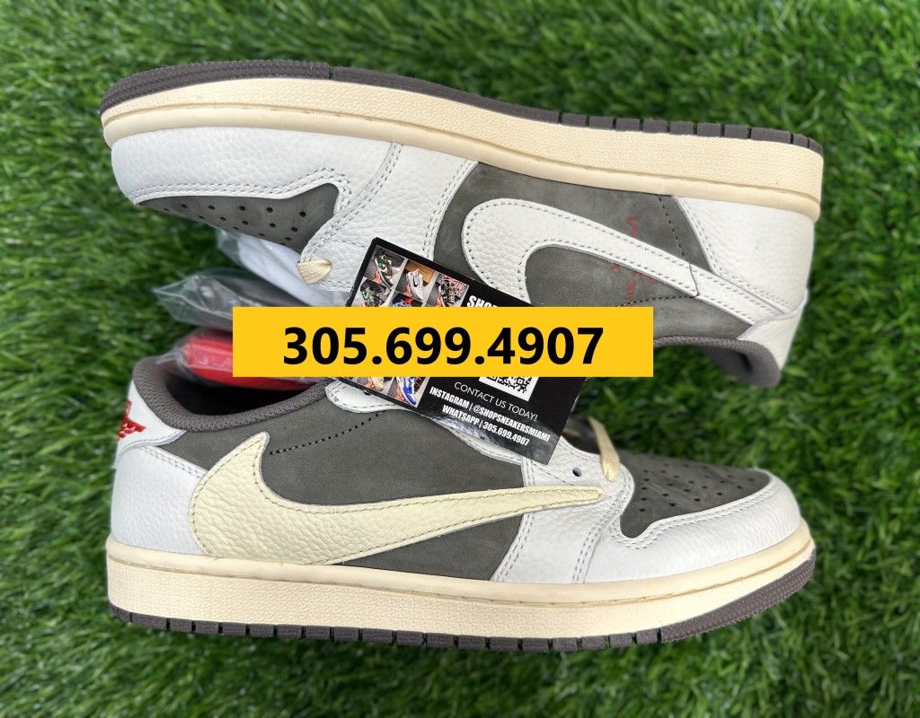 TRAVIS SCOTT REVERSE MOCHA NIKE JORDAN 1 LOW SNEAKERS SHOES MEN SIZE 7 8 8.5 9 9.5 10 11 12 A5