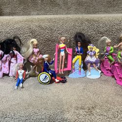 Vintage Mattel 1990’s McDonalds Barbie Happy Meal Kids Toys- Lot Of 11
