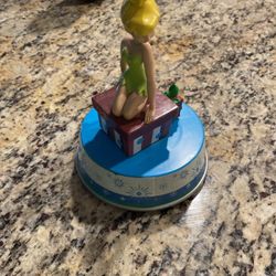 Vintage Disney Tinker bell Rotating Music Box
