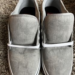 10.5 Gray/White Chukka Low Vans Shoes