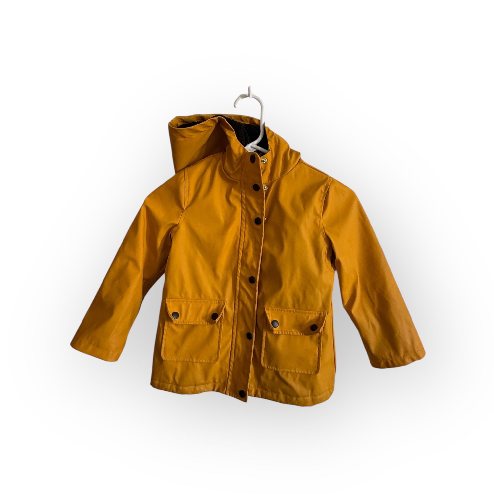 Urban Republic Mustard Yellow Hooded Jacket – Kids Size 7/Small, Fleece-Lined Outerwear