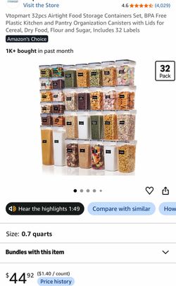 32-Piece Airtight Food Storage Container Set