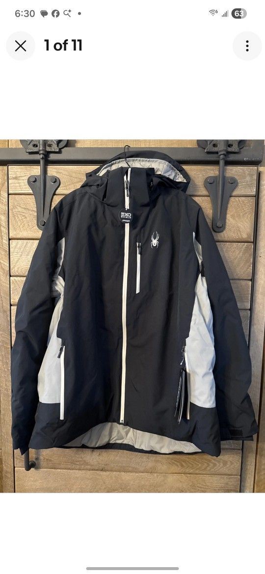 🕷 Spider Mens Vertex ❄️Snow Jacket Size:XL