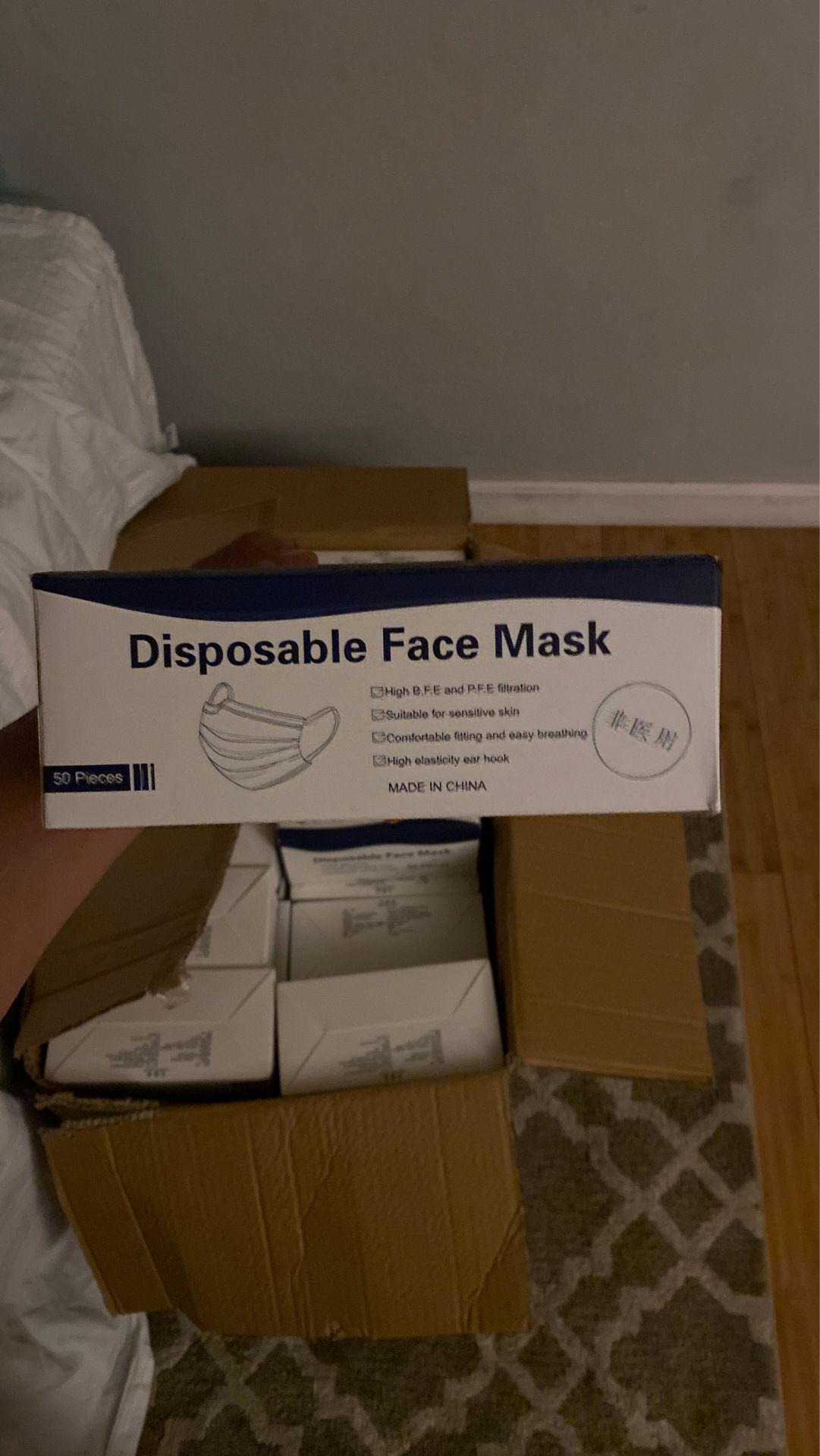 50 pieces-Disposable face mask