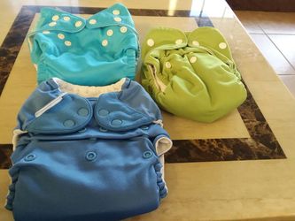 Cloth diapers. Different brands