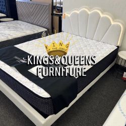New Queen Bed Frame With Mattress 