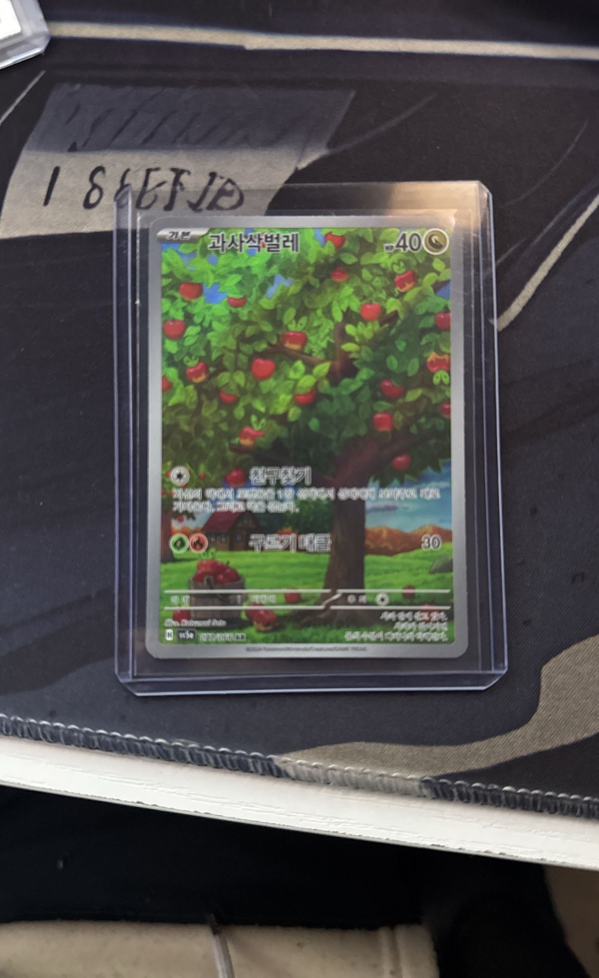 Pokemon Korean Applin Full ART RARE 077/066