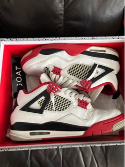 Fire red 4’s