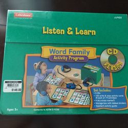 New Lakeshore Listen & Learn Word Family Activity Program