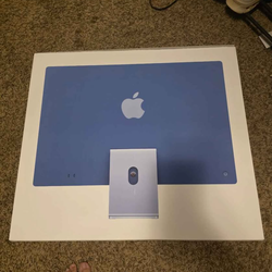 New apple imac blue in box