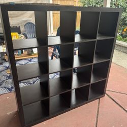 IKEA Kallax Gently Used In Black-Brown