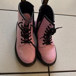 Pink Dr. Martins 