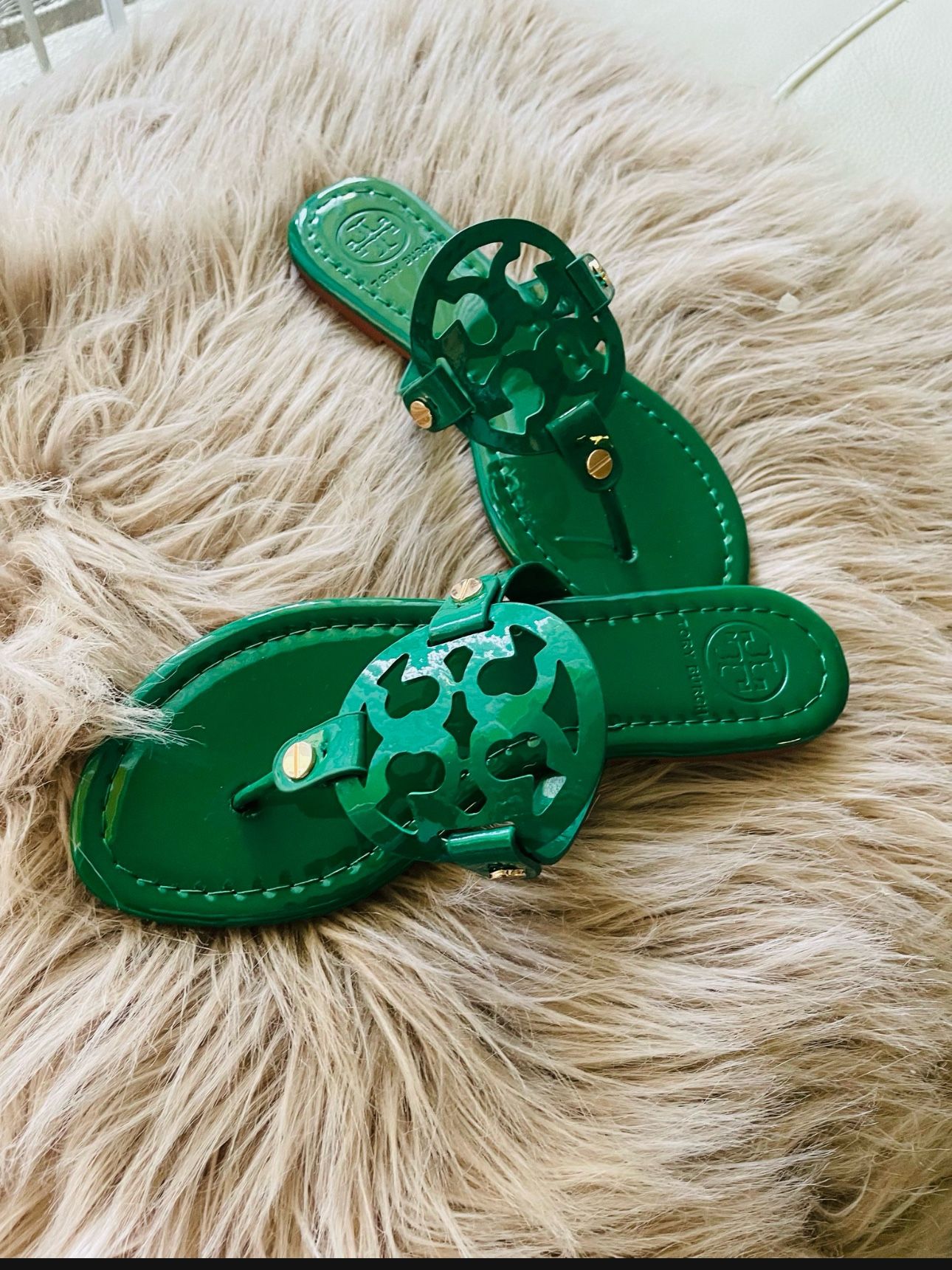 Tory Burch Green Patent Leather