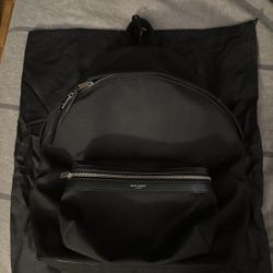 Saint Laurent Black Backpack With Dust Bag