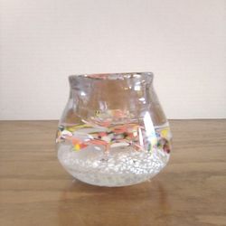 Vintage Hand Blown Glass Paperweight