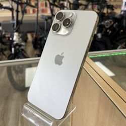 Silver iPhone 16 Pro Max! Unlocked Can Be Used With Any Carrier! Shop Without Using Credit! $0 To $100 Down To Take It Today! 