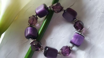 Stretchable crystal bracelet