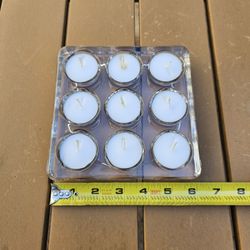 Glass Tea Light Candle Holder