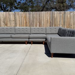 Joybird Eliot 4-Piece L Sectional (Essence Ash Gray) 138”x106” — Delivery Available 🚚