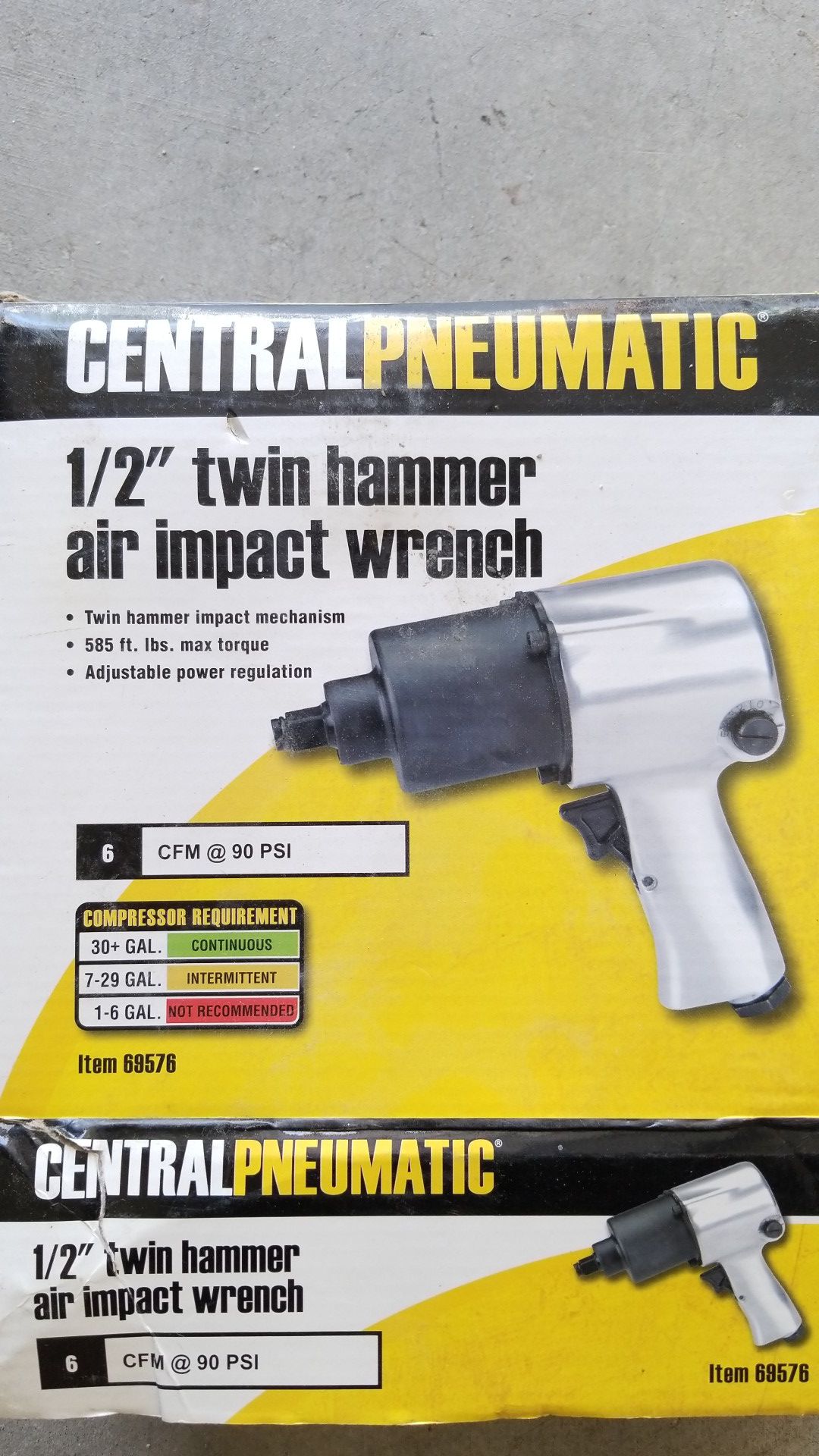 NEW IN BOX..1/2" TWIN HAMMER AIR IMPACT WRENCH
