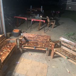 Small Wooden Benches 