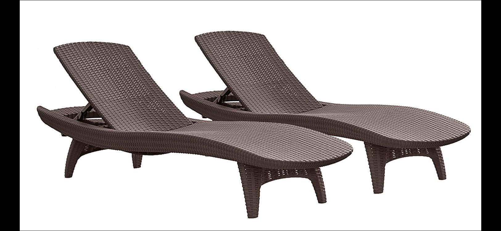 Set of two San lounge outdoor chairs