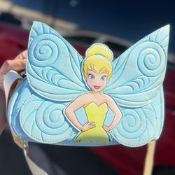 Loungefly Peter Pan Tinker Bell Wings Crossbody Bag