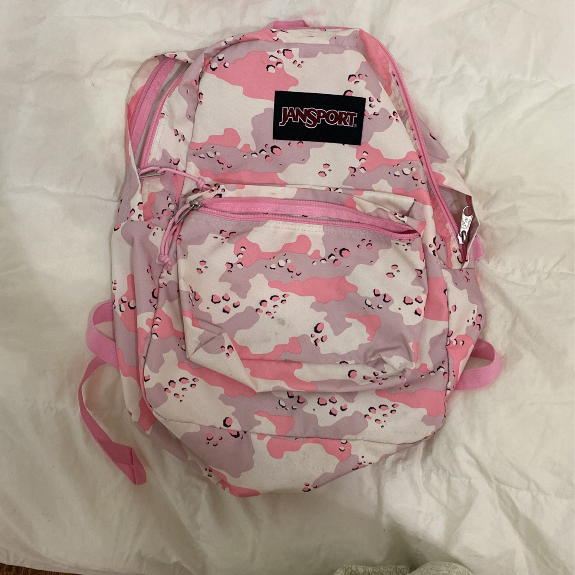 Camo pink  jansport backpack