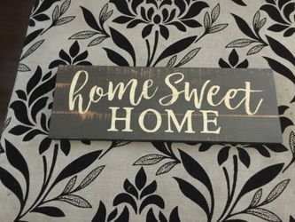 Home sweet home sign